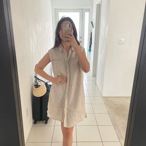 Linen h&m sleeveless shirt